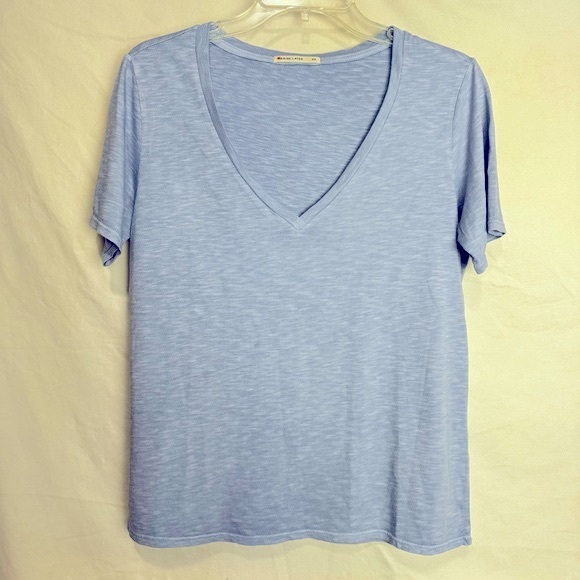 Marine Layer V- Neck Boyfriend Short Sleeve Tee Size XS (oversized) - Picture 5 of 11